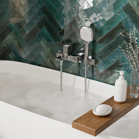 Смеситель для ванны с душем WasserKraft Naab 8601 хром